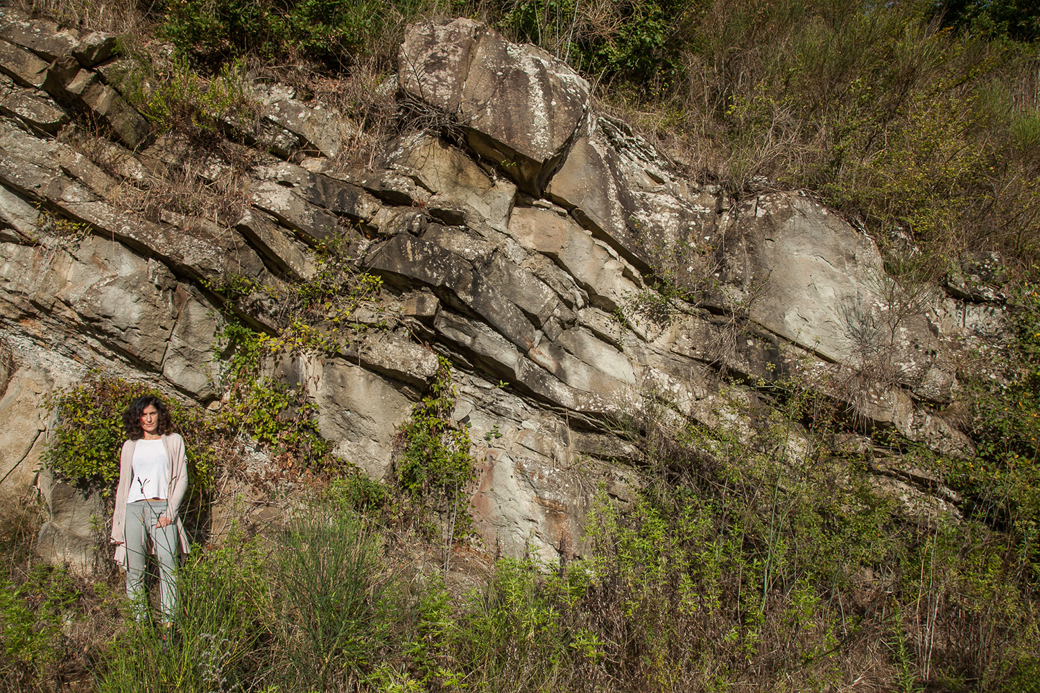 Sandstone quarry at Gonfolina